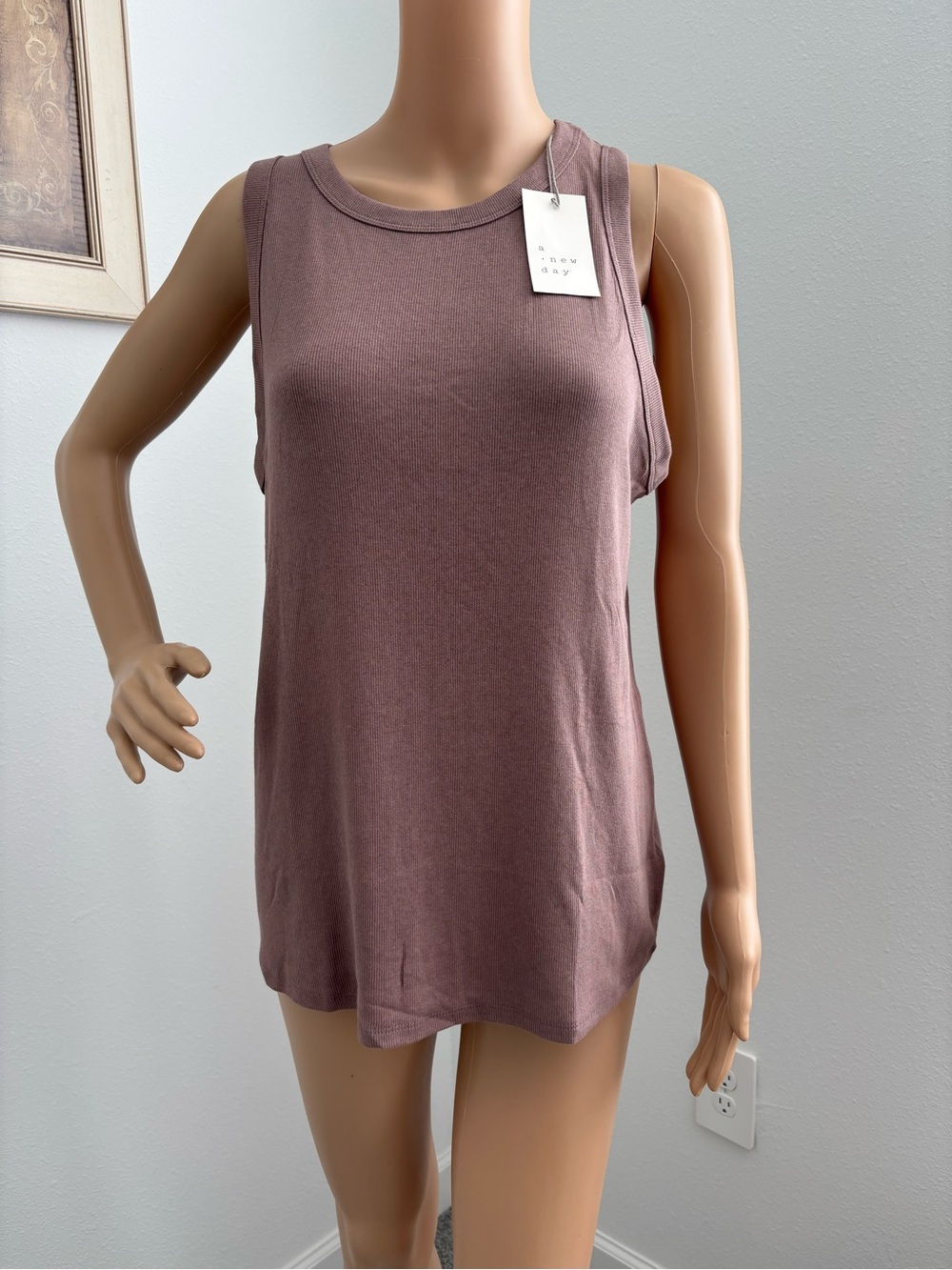 A New Day Sandpiper Ribbed Tank Top NWT Size XL
